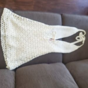 Beginning Boutique Tulip Cream Crochet Mini